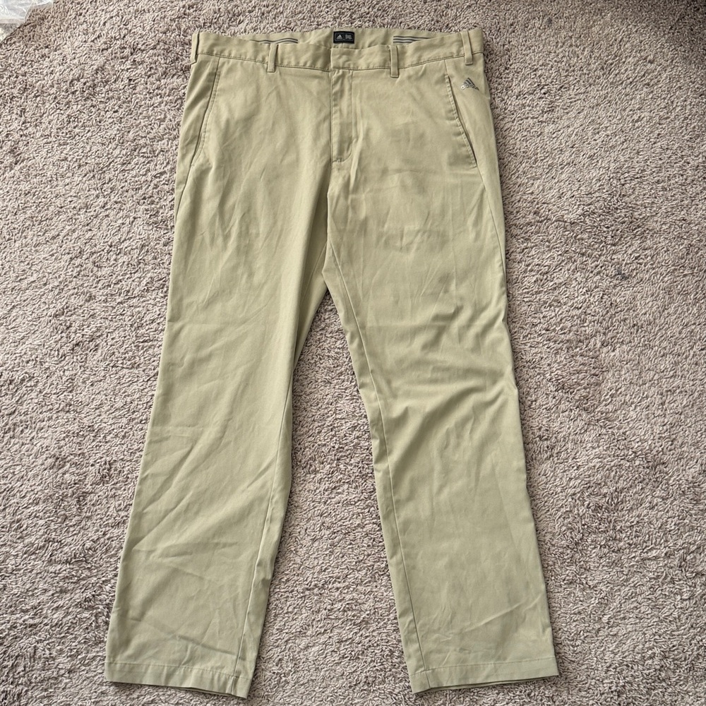 Men’s adidas Tan Khaki Golf Pants